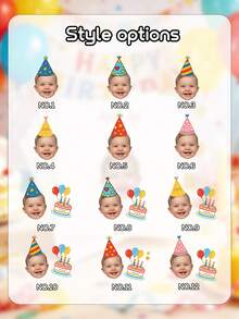 Custom Cocktail Napkins, Face Napkins, Personalized Photo Birthday Napkins, Party, First Birthday Party Decor, Back To School, Unique Gift, Baby Shower - Multicolor - View 3