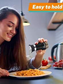 1set Salt And Pepper Shaker Set, Reusable Glass Bottom Salt And Pepper Shakers With Stainless Steel Lids, Easy To Clean, Suitable For Kitchen Cooking Table, RV, Camping, BBQ. Seasoning Bottles. Salt And Pepper Bottles, Essential Home Kitchen Tools, BBQ Accessories, Random Color - Multicolor - View 10