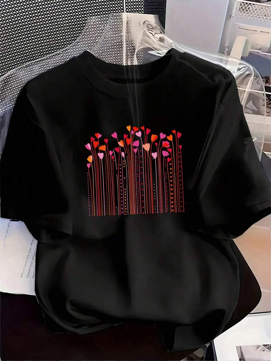 Women T-Shirts - 黑色 - 查看 1