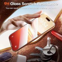 2pcs 9D Full Coverage Tempered Glass Screen Protector Compatible With IPhone 17 Pro Max/17 Pro/17/16 Pro Max/16 Pro/16 Plus/16/15 Pro Max/14 Pro Max/1 - 2pcs - View 5