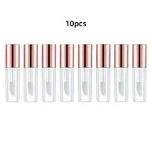 1.2ml Transparent Small Refillable Empty Lip Balm Tube Lip Gloss Bottle Women DIY Cosmetics (Black - Multicolor - View 14