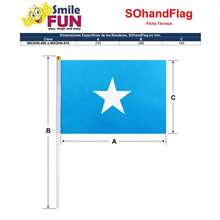 VENTDEPOT Bandera de Mano , MXOHN-000, 1Pza, , 14x21cm, Tela Poliéster, Asta Plástico. - Multicolor - Ver 3