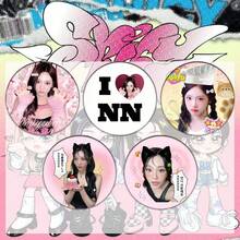 AESPA NingNing Tin Badge, K-Pop Idol Merchandise Fan Support Ita Bag Decoration Brooch Gift - Multicolor - View 7