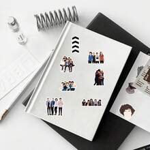 52pcs 1D Band Stickers Singer DIY Laptop Refrigerator Luggage Phone Case Water Cup Decoration Stickers - Multicolor - View 3