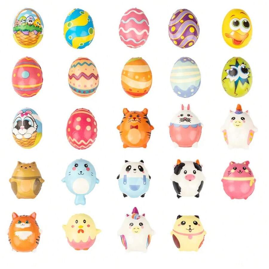 Slow Rebound Animal Donut Antistress Toy Keychain Small Gift for Sensory Toy Squeeze Toy - huevo - Ver 1