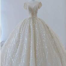 Starry Sky French Style Main Wedding Dress 2026 New Model, Elegant And Luxurious, Exquisitely Crafted With A Large Train, Palace-Style High-End Feel - Ivory White Trailer - View 4