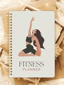 1 pieza Plan de Fitness Registro de Entrenamiento, Libro de Registro de Ejercicios con Encuadernación en Espiral, Para Seguimiento de Entrenamiento Diario, Establecimiento de Metas, Medición Corporal, Plan de Pérdida de Peso en Gimnasio y Hogar, Regalo para Mujeres, Útiles Escolares de Regreso a la Escuela, Útiles de Oficina - 1 Set - Ver 4