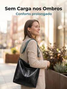 Women's High-Quality PU Bucket Bag, Wide Adjustable Printed Strap, Casual Street Style For Everyday Use - 黑色 - 查看 2