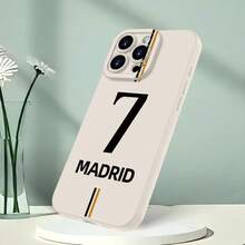 [Local Delivery Within 24 Hours], Classic Light Luxury Texture, No. 7 Phone Case, TPU Material, Highly Recognizable Black And Gold Color-Blocking Design, Shockproof, Wear-Resistant, Skin-Friendly Soft Case, Suitable For Apple 17/16/15/14/13/12/11/X/Xs/Pro/Plus/Pro Max, As Well As  S21/S22/S23/S24/S25/S26FE/Ultra/Plus/Edge And , , And Other Models.   The First Choice For Footba - Image 1 Pcs - View 5