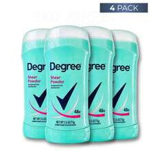 Degree Women Sheer Powder 48H Odor Protection Deodorant Stick 2.6oz / 74g Pack Of 4 - 多樣化香型 - 查看 1