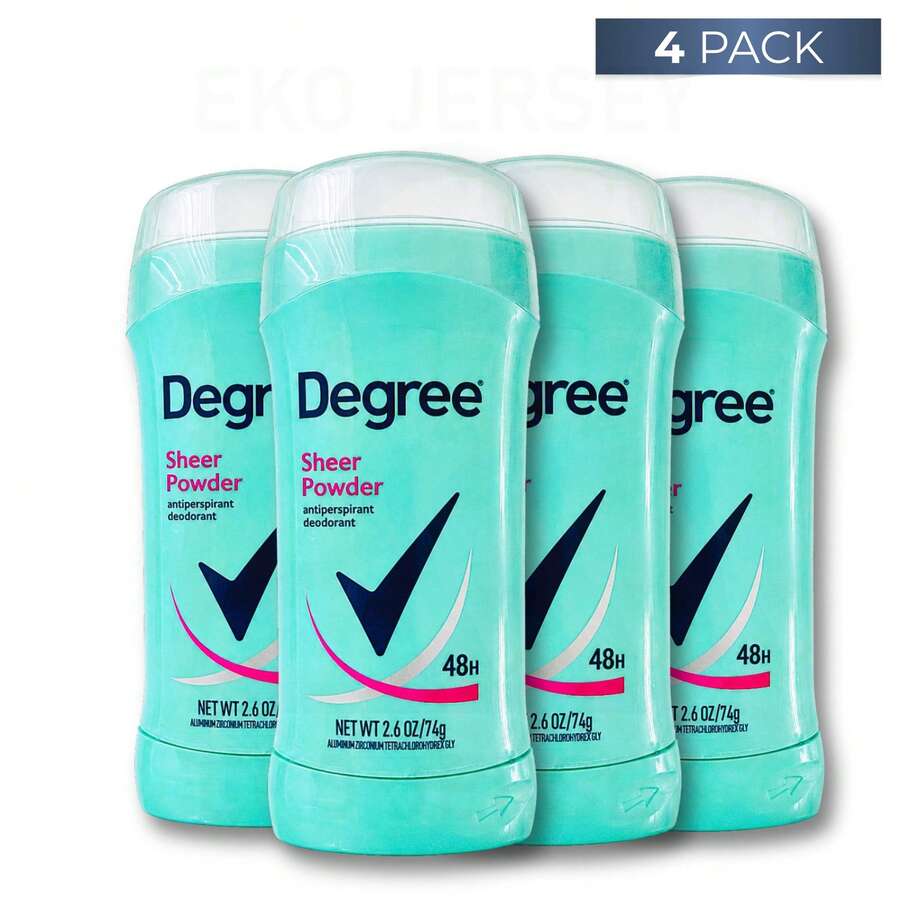 Degree Women Sheer Powder 48H Odor Protection Deodorant Stick 2.6oz / 74g Pack Of 4 - 多樣化香型 - 查看 1