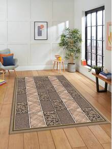 Digitally Printed Non-Slip Washable Runner And Area Rug Living Room Carpet, Modern Design | Modern, Scandinavian, Bohemian And Classic Styles | 100% Polyester - Black and White - View 3
