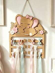 1 Stück Holz Schleife Haarspange Display Aufbewahrungsständer, Neugeborenen Essentials, Mädchenzimmer Dekoration, Schlafzimmer Essentials, Kinderzimmer Haarzubehör - Verschiedenfarbig - Übersicht 10