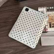 1件淡粉色圓點平板翻蓋保護殼附筆槽，適用於 iPad 第10代 10.9 吋 2022 智慧保護殼/Air 13(M3 2025)/Air 11(M3 2025)/Air 11(M3 2025)/11(A16 2025)/適用於 Galaxy Tab S10+/S9/A9，適用於小米 5/5PR/6/6PRO/7/7PRO，適用於 Oppo Pad，適用於華為 Matepad，適用於榮耀 Pad - 彩色 - 查看 5