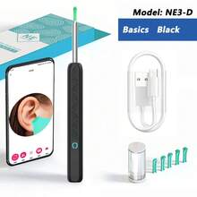 Limpiador Visual de Cera de Oídos con Cámara, Endoscopio  para Eliminación de Cera de Oídos con Cámara de 5M, Otoscopio Luminoso, Herramientas de Limpieza de Oídos, Cuidado de Oídos - Y38 Básico Negro - Ver 11