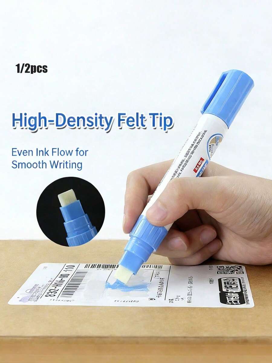 1/2pcs Security Privacy Protection Thermal Paper Information Eraser Pen, White Tip, Can Erase Credit Card Information, Suitable For Bank Cards, Phone Bills And Shipping Labels