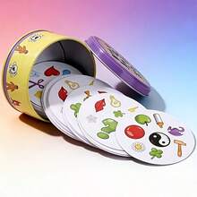 Metal Box/Paper Box Fast Matching Game Cards, Suitable For Family And Friends Games, Holiday Games, Halloween And Christmas Gifts - Multicolor - View 7