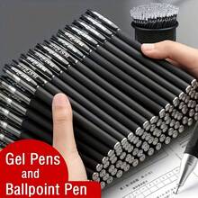 10/15pcs Matte Neutral Pen Set, Black, Blue, Red Ink, 0.5mm Ballpoint Pens, Cute Stationery For Students, School And Office - Multicolor - View 2
