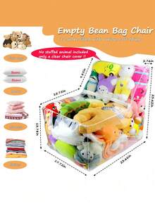 Bolsa de almacenamiento para sofá de gran capacidad, estilo de felpa transparente, lavable, material de PVC duradero - Multicolor - Ver 5
