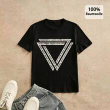 Soft Touch 100% Cotton Unisex T-shirt For Business Casual Daily Work - nero - Visualizzare 6