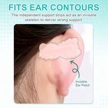 VIANOMI 40pcs Self-Adhesive Ear Support Lifting Patches, Ball And Special Occasion Beauty Ear Support Tape, Self-Adhesive Makeup Ear Shaping Patches, Long-Lasting Ear Self-Adhesive, Party Makeup Invisible Beauty Accessory - Apricot - View 7