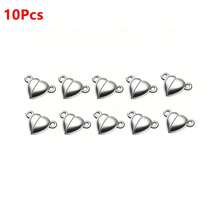 10/20/30pcs Heart Shaped Magnetic Clasps DIY Jewelry Necklace Bracelet Making Accessories - Love - View 10