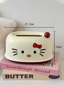 SANRIO Caja de pañuelos redonda y linda, soporte de pañuelos creativo de dibujos animados para escritorio de sala de estar, caja de almacenamiento de pañuelos con resorte para el hogar - Multicolor - Ver 6
