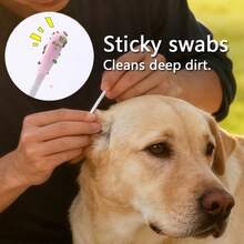 Wang Meow Pet 100pcs Pet Ear Canal Cleaning Sticks Suitable For Dogs And Cats (Random Color), 100pcs Ear Canal Cleaning Finger Sleeves Suitable For Dirty Ears, Remove Earwax And Tartar, Fresh Breath, Ear And Oral Care, Dust-Free Cleaning, Essential Pet Grooming Tool - Multicolor - View 4