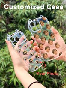 GIIPPA 1件透明客製化度假風手機殼，適用於 iPhone 18/17/16/15/14/13/12/11/Pro Plus Max，客製化圖片手機殼，客製化姓名手機殼，畢業禮物、度假禮物、週年紀念禮物、情人節禮物、生日禮物、婚禮禮物 - 彩色 - 查看 3