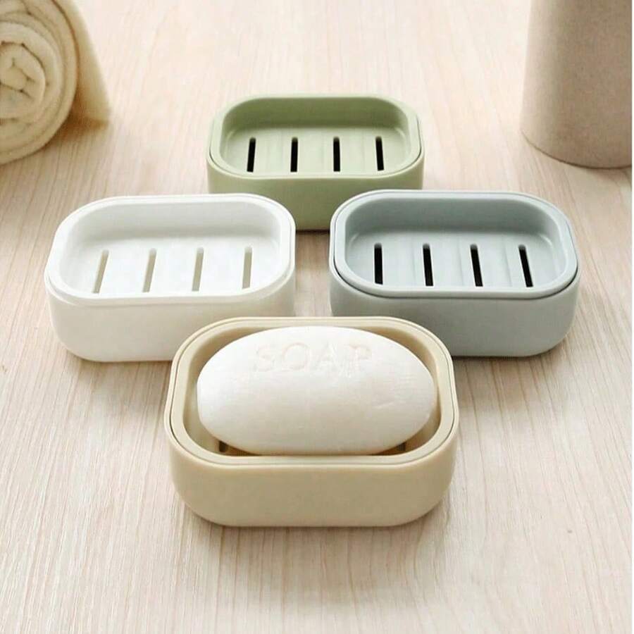 1pc Yellow Duck Shaped Soap Rack,Plastic Material, Suitable For Kitchen Bathroom Countertop Receiving Box, Non-Slip Drain Soap Box Container Bathroom Accessories