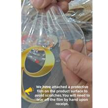 Gold Acrylic Wedding Signs, Suitable For Restaurants, Events, Parties, Gatherings, Team Building, 1-10 Arc-Shaped Table Number Signs, Restaurant Banquet Decorative Table Signs - vàng - Xem 5