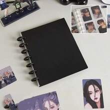 Photo Albums Photo Card Binder 3 Inch Photo Card Holder Book Cover With 80 Card Slots A5 Idol Business Card Set 2*3 Album Black White Pink - Multicolor - View 15