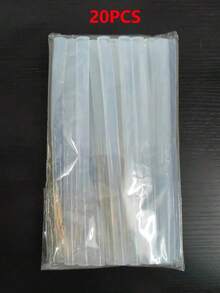 20支超透明熱熔膠棒，光滑無味，強效黏著。適用於大多數熱熔膠槍，適合居家裝飾、木工、塑料、織物、陶瓷、維修及DIY工具。 - 白色 - 查看 3