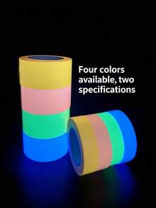 Green Fluorescent Glow-In-The-Dark Tape, Self-Luminous Tape, Fluorescent Adhesive Strip, Anti-Slip Marking Decorative Tape, Stair Step Stage Warning Positioning Sticker - Fluorescent Green - View 2
