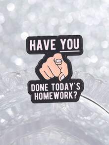 Funny Student Enamel Pin, 'have You Done Today's Homework?' Design, Perfect Gift For Students, Durable & Stylish Accessory - Multicolor - View 8