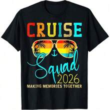 Sommerurlaub 2026: Partnerlook-T-Shirts für die ganze Familie – Herren-Outfit - Schwarz - Übersicht 1