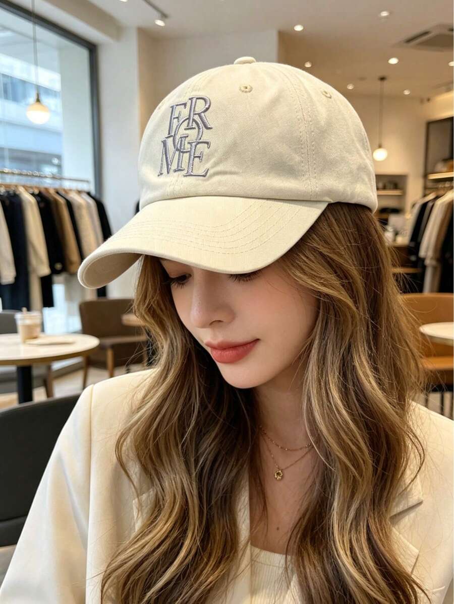 1 buah Topi Baseball FROME Bordir 3D Huruf Washed, Topi Unisex untuk Guru dan Siswa, Olahraga Luar Ruangan, Perlindungan Matahari, Topi Baseball untuk Perjalanan, Topi untuk Jalan-jalan, Mendaki, Memancing, dan Mengemudi, Hadiah untuk Teman dan Pasangan - Topi baseball FRO - View 1