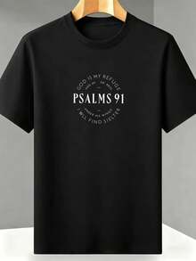 Men Plus Size T-Shirts - Black - View 1