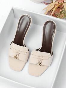Women's High Heel Sandals 2026 New Style Versatile Soft Sole Roman Sandals Fashion Outdoor Travel Influencer Beach Travel Sandals - Off White - View 1