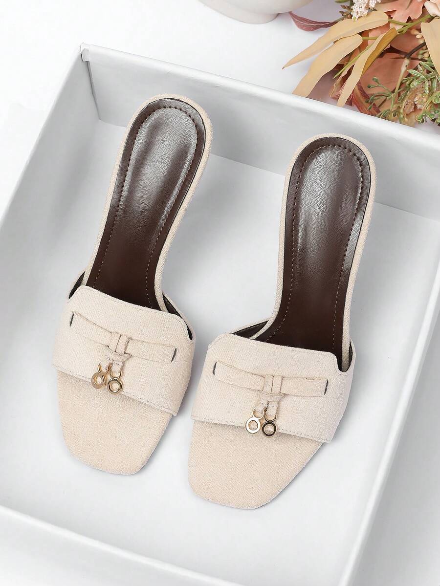Women's High Heel Sandals 2026 New Style Versatile Soft Sole Roman Sandals Fashion Outdoor Travel Influencer Beach Travel Sandals - Off White - View 1