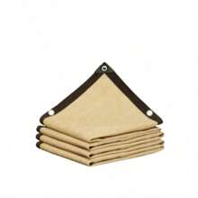 High-Density Breathable Multi-Functional Outdoor Snow Protection Net, With High-Density UV Resistance, Snow Protection, And Frost Protection Functions, Suitable For Patios, Picnics, Carports, Gardens, Balconies, Gazebos, Beaches, Courtyards And Rooftops, Easy Installation, Reinforced Four Corners, Durable Edges. - Beige - View 16