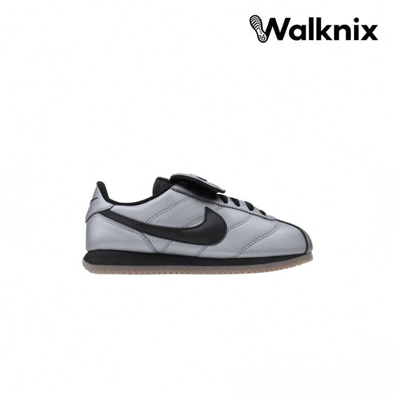 Nike Cortez Leather SE 'Tiempo Pack - Metallic Cool Grey' Black Gum-Dark-Brown Sneakers Men HQ3490-099 - 彩色 - 查看 1