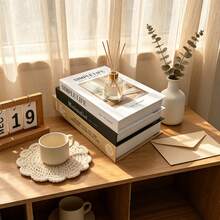 Desktop Decor Set 3 Decorative Books, Suitable For Home Living Room Study Decor | Premium Decorative Faux Books, Suitable For Office Desk Decor, Scene Atmosphere Decor Fake Books - 3pcs - View 7