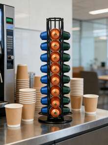 WDMIYA Soporte giratorio de 360° para cápsulas de café, estante de almacenamiento y exhibición para 40 cápsulas - Multicolor - Ver 4