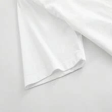 White Cotton Clothing With A Splash Letter Print - 白色 - 查看 5