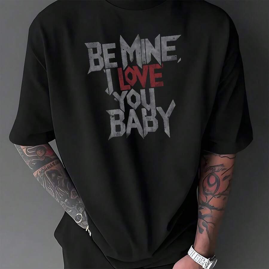 Men T-Shirts - 黑色 - 查看 1