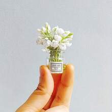 1 pieza/3 piezas Exquisito jarrón artificial en miniatura con ramo de flores mini, adecuado para micro paisaje de escritorio del hogar, decoración interior de automóvil, paleta de colores frescos, crea una decoración de micro escena estética, regalo práctico y atento de Navidad/Año Nuevo/Agradecimiento, lleno de atmósfera, se usa para decoración interior de automóvil, exhibición de ventana en miniatura, manualidades DIY, accesorios de fotografía y decoración de mesa del hogar - Multicolor - Ver 10