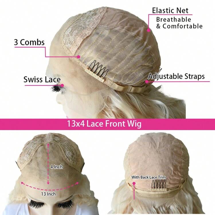 Blended Lace Wigs - 混合藍色 - 查看 8