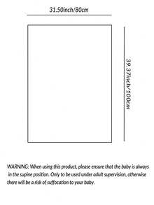 1pc 100% Pure Cotton Knitted Baby Blanket, Cute Sheep Pattern, Soft All-Season Newborn Swaddle, 80x100cm - Beige - View 6