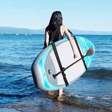 KotteSen 1pc Surfboard Shoulder Strap Kayak Binding Strap Canoe Paddle Board Fixing Strap Adjustable Back Strap Black Grey Blue Green For Carrying Skis Grass Skateboard Grass Sled - Black - View 5